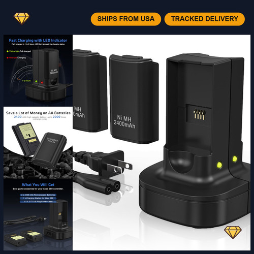 Rechargeable batteries dual - batteries, &
